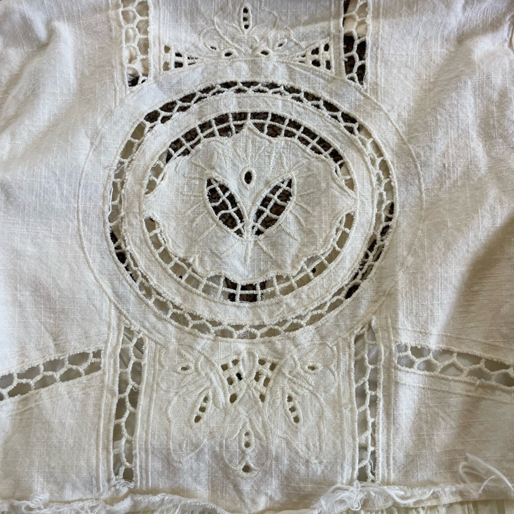 Free People | In Dreamland Cutwork Dress in Ivory | Size Small - Picture 5 of 7